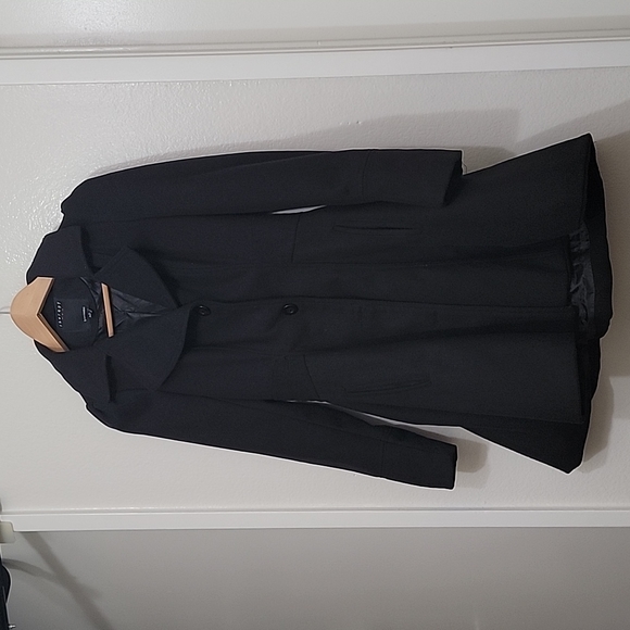 EUC Therapy by Lane Crawford Black Princess Coat Size Small - Picture 1 of 9